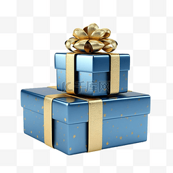 圣诞节的金盒和蓝盒礼物 x mas 礼