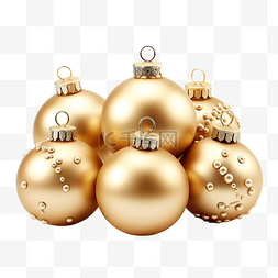 圣诞树闪光树图片_带珠子的金色球