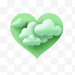 绿云与心