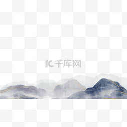 云雾高山图片_水墨群山风景