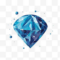 钻石与简约风格的闪光插图