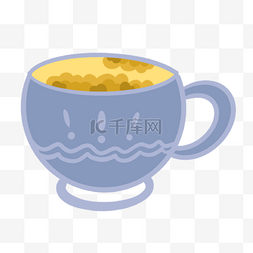 床品样机图片_蓝色奶茶咖啡杯