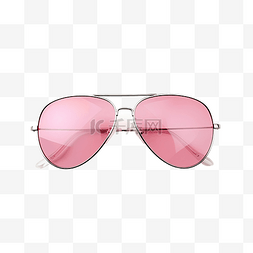白色镜片图片_孤立的粉红色太阳镜