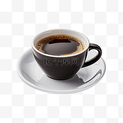 一杯咖啡3d图片_一杯黑咖啡 PNG 文件