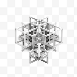 抽象网格几何形状 3d 渲染
