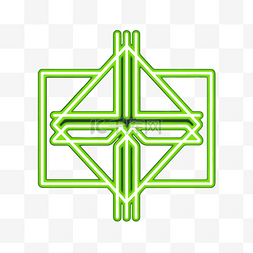 带网格的深绿色背景上的符号符号