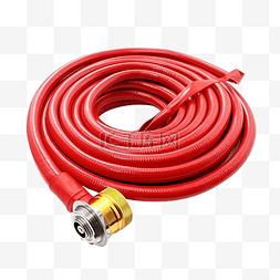 消除火灾图片_消防水带 红色橡胶水管用于扑灭