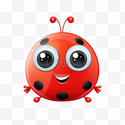 可爱的红瓢虫昆虫