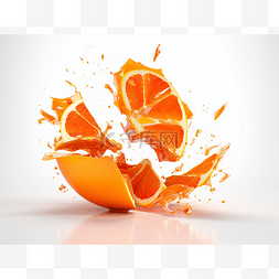 有橘子碎了