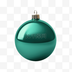 泡泡图片_深绿色圣诞树玩具或球体积和逼真