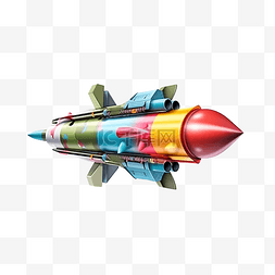 飞行的战斗机图片_带有现实风格导弹炸弹的军用无人