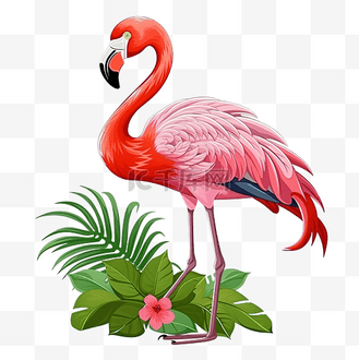 火烈鸟鸟颜色png插图