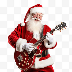 圣诞老人演奏音乐