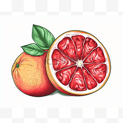 橙子页图片_一半橙子和一半葡萄柚的设计