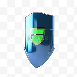 3d 渲染蓝色闪存盘与隔离的绿色屏