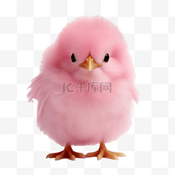 粉色小鸡图片_粉红色可爱的小鸡