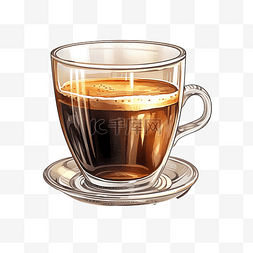 瓷咖啡杯子图片_浓咖啡咖啡分离插图 ai 生成