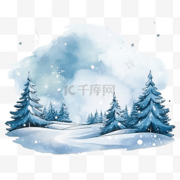冬天场景图图片_冬天的圣诞节背景图
