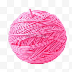 粉色可爱小象图片_用于针织的有趣的粉色线球