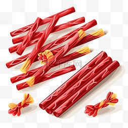 风味剁椒鱼图片_twizzlers 剪贴画红色风味棒食品设