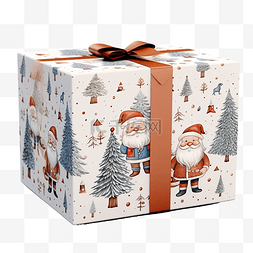 圣诞装饰雪花图片_圣诞图案 圣诞侏儒 鹿 树 礼盒 雪