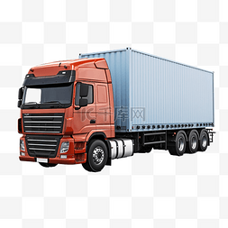 PNG货运卡车与集装箱