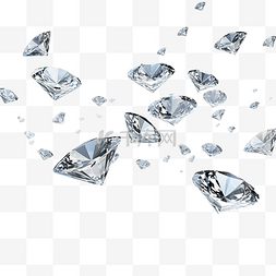 钻石閃光图片_许多闪亮的钻石掉落