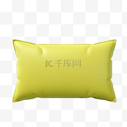 床软垫图片_长方形沙发枕头 3d 渲染