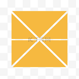 方形徽标图片_白色背景上的黄色方形徽标 向量