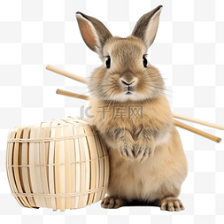 亚洲兔与鼓槌