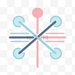 十字路口icon图片_该图标基于具有两个点的三角形的