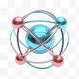 原子 3d 插图