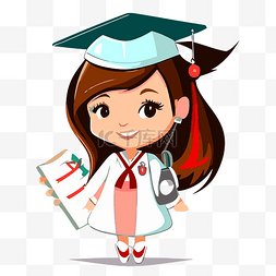 护士毕业 向量