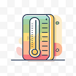 矢量灰色温度计图片_灰色上隔离的温度计图标 向量