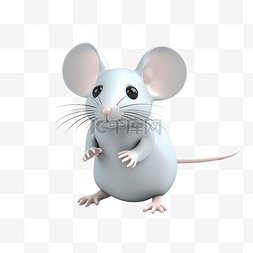 鼠标 3d 插图