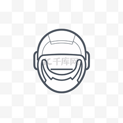 轻量icon图片_摩托车头盔线图标是轻的 向量
