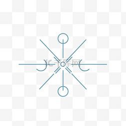 白色圆圈箭头图片_带有十字和圆圈箭头的方形插图 
