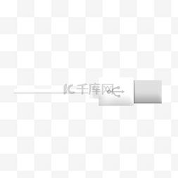 产品局部特写图片_白色数据线接口