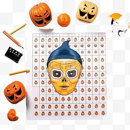 打印工作图片_儿童教育游戏逻辑表头配件和面具