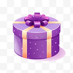 圆形礼品盒图片_生日聚会或圣诞礼品盒隔离矢量插