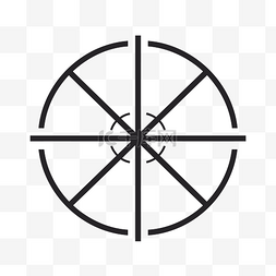六个圆图片_该插图表示一个有六个点的圆 向