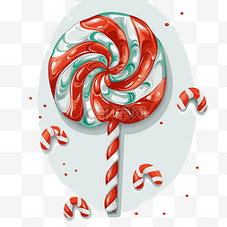 背景灰色螺旋图片_糖果手杖剪贴画圣诞糖果棒棒糖灰