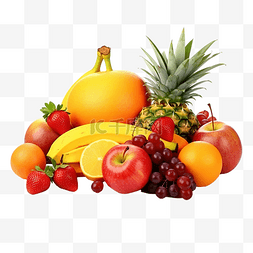 食物品种多图片_成熟的水果分离