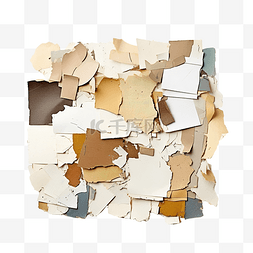 垃圾回收标签图片_中间分离碎片废纸