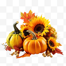 收获节或感恩节的秋季概念