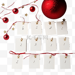 装饰空白纸图片_用于在圣诞装饰品的桌子上制作降