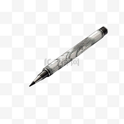 一支铅笔正在一张纸上写字