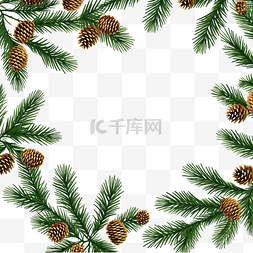 圣诞框架图案枞树背景