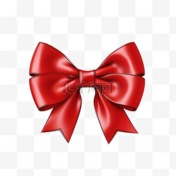 礼品盒装饰用红色蝴蝶结丝带