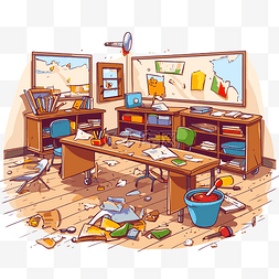 打扫办公室图片_打扫教室